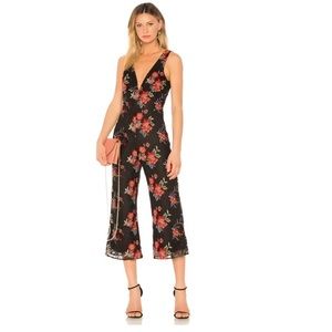 Lovers + Friends Black Floral Lace Sleeveless Kenneth